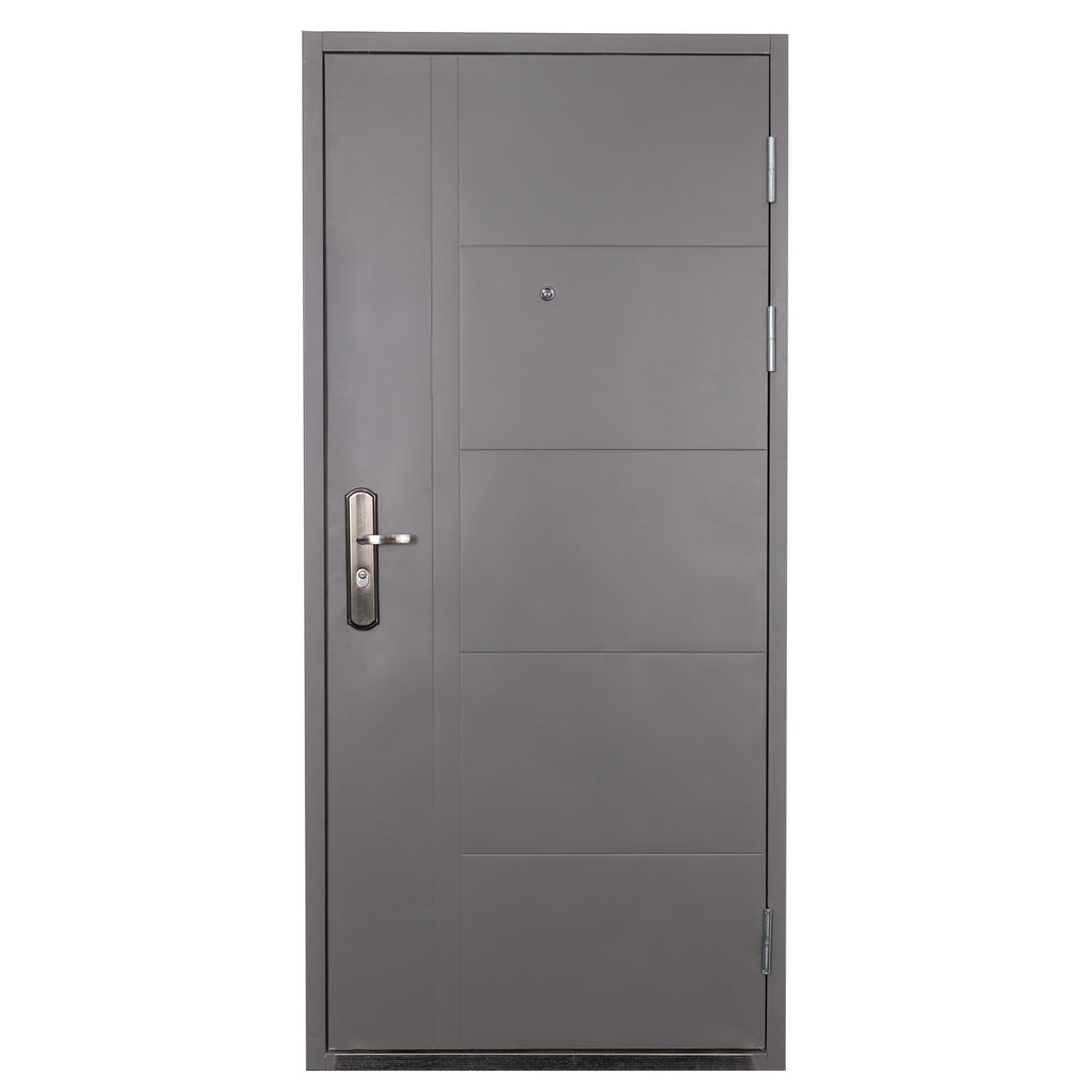 ESTETSKA NAPAKA – Toplotno izolirana varnostna vhodna vrata IronDOOR16 95×205 cm – s skritimi tečaji