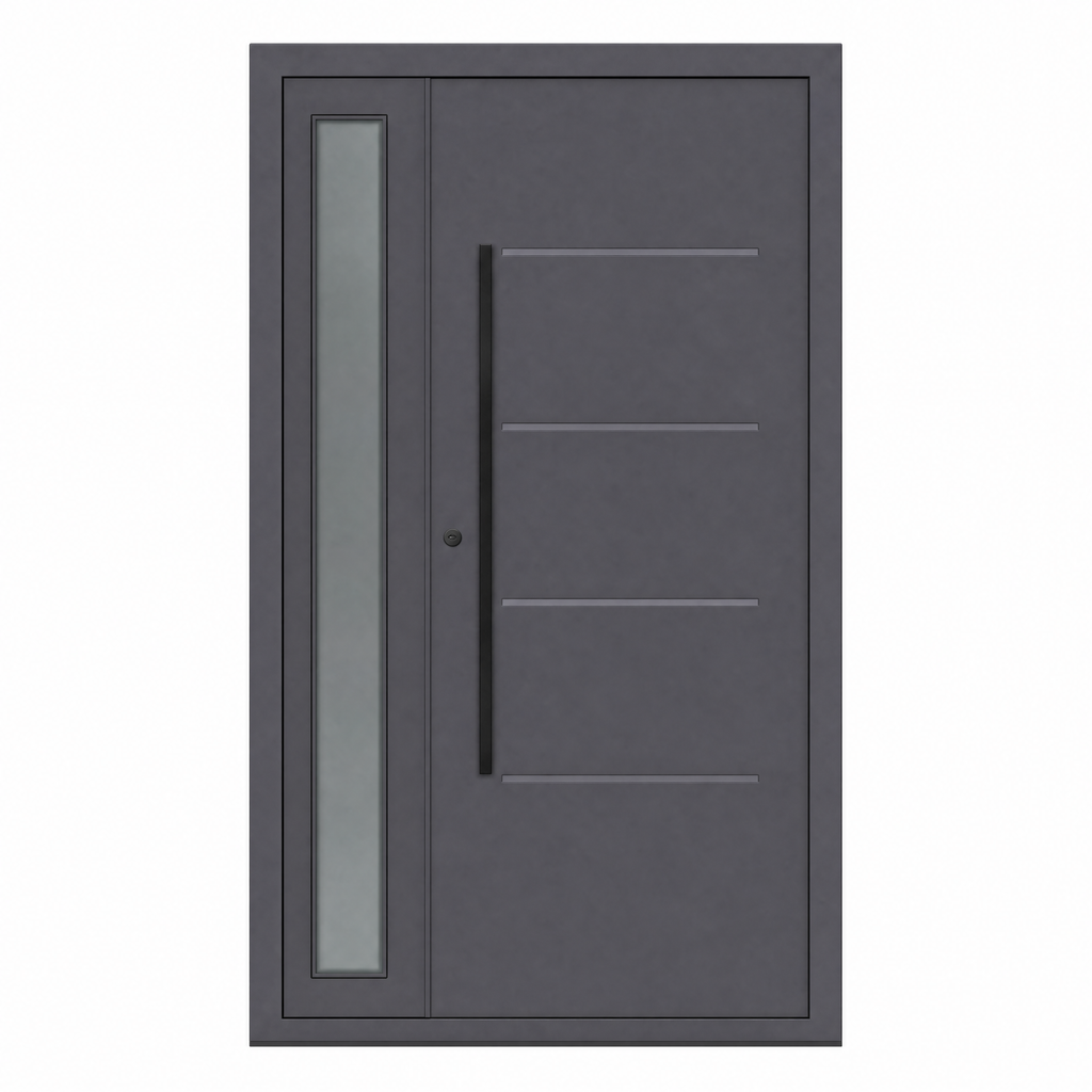 Toplotno izolirana dvokrilna varnostna vhodna vrata IronDOOR18 138×208 cm – s skritimi tečaji