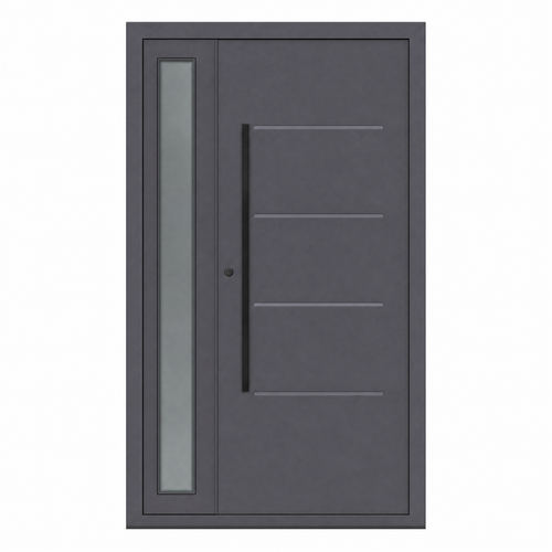 Toplotno izolirana dvokrilna varnostna vhodna vrata IronDOOR18 138×208 cm – s skritimi tečaji