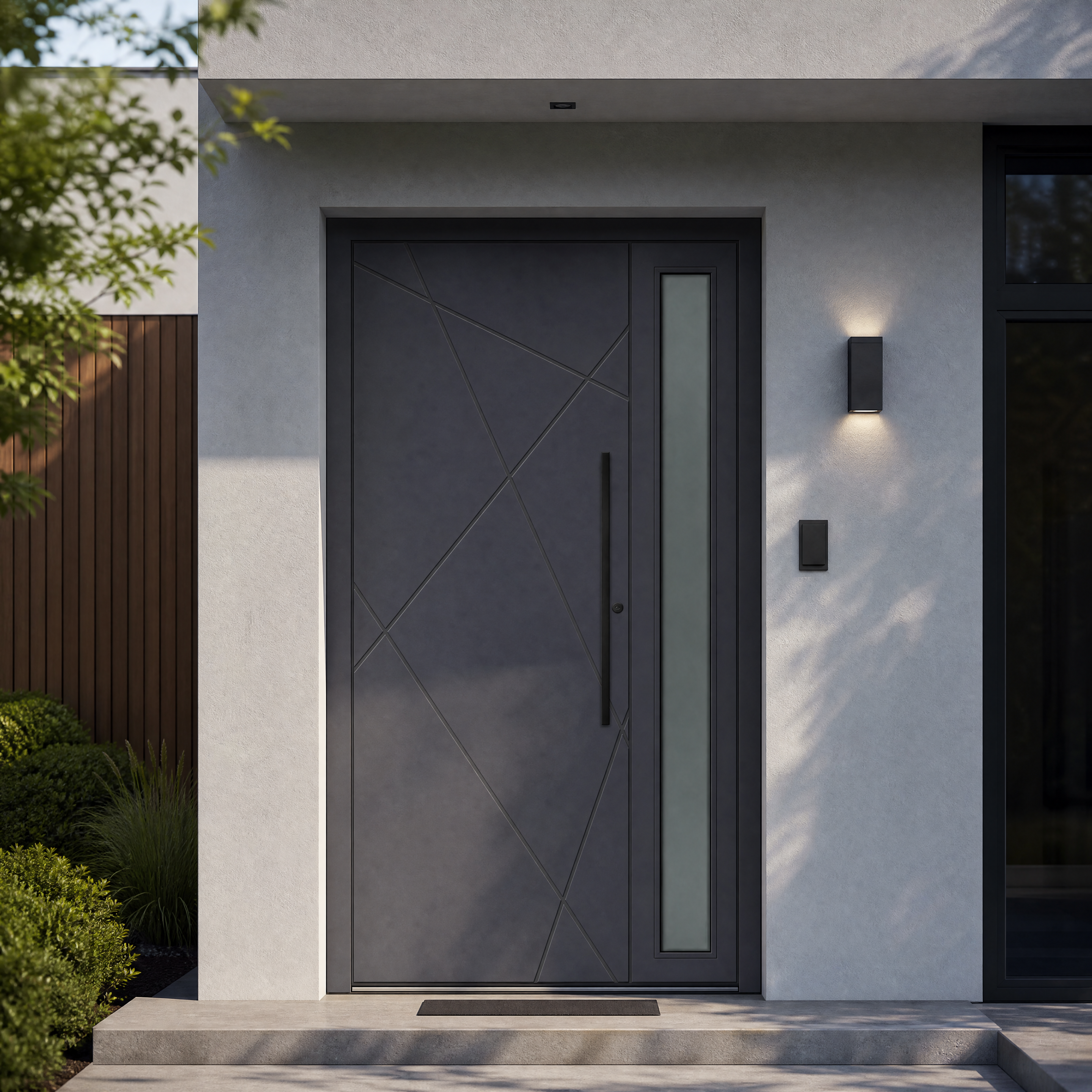 Toplotno izolirana dvokrilna varnostna vhodna vrata IronDOOR02 138x208 cm – s skritimi tečaji