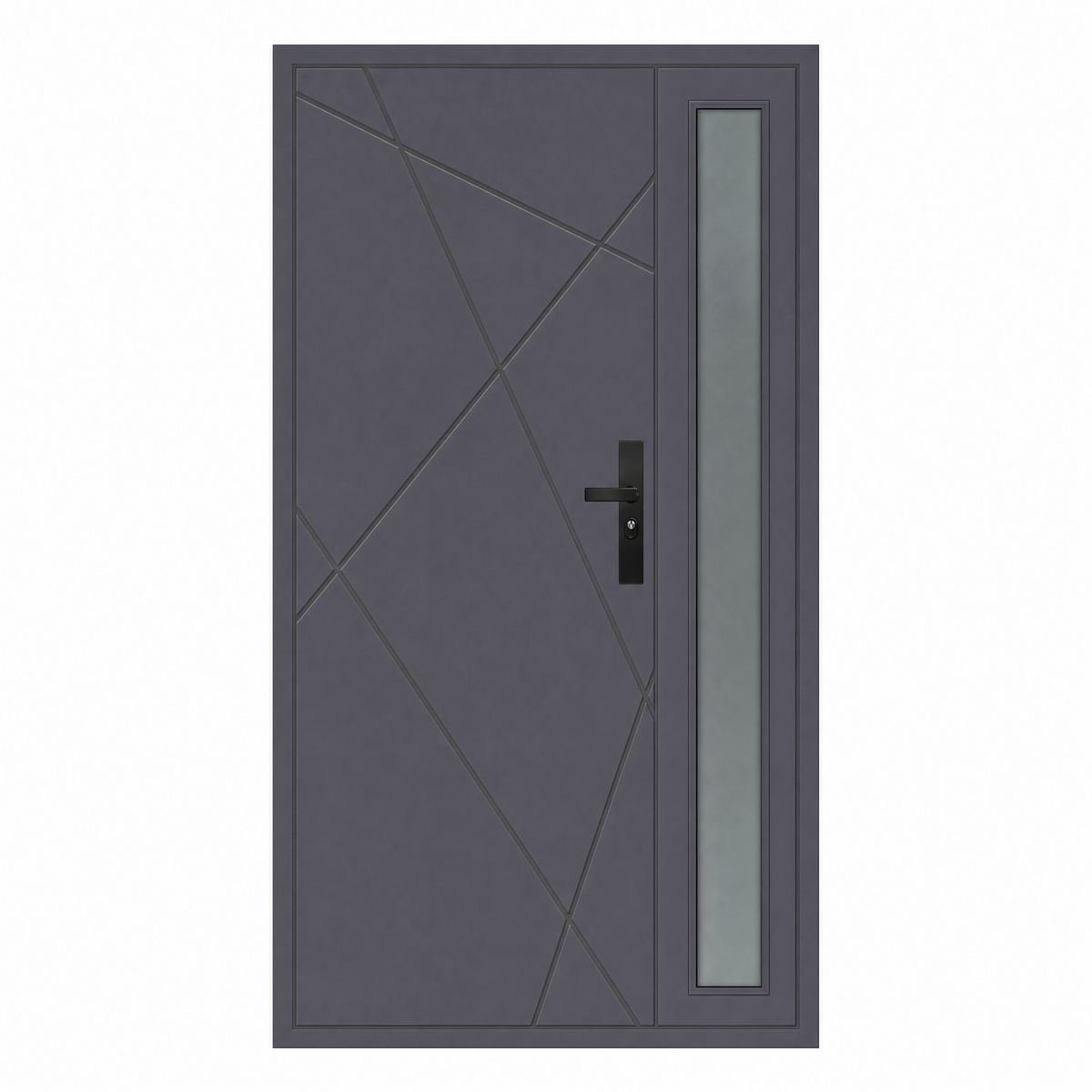 Toplotno izolirana dvokrilna varnostna vhodna vrata IronDOOR02 138x208 cm – s skritimi tečaji