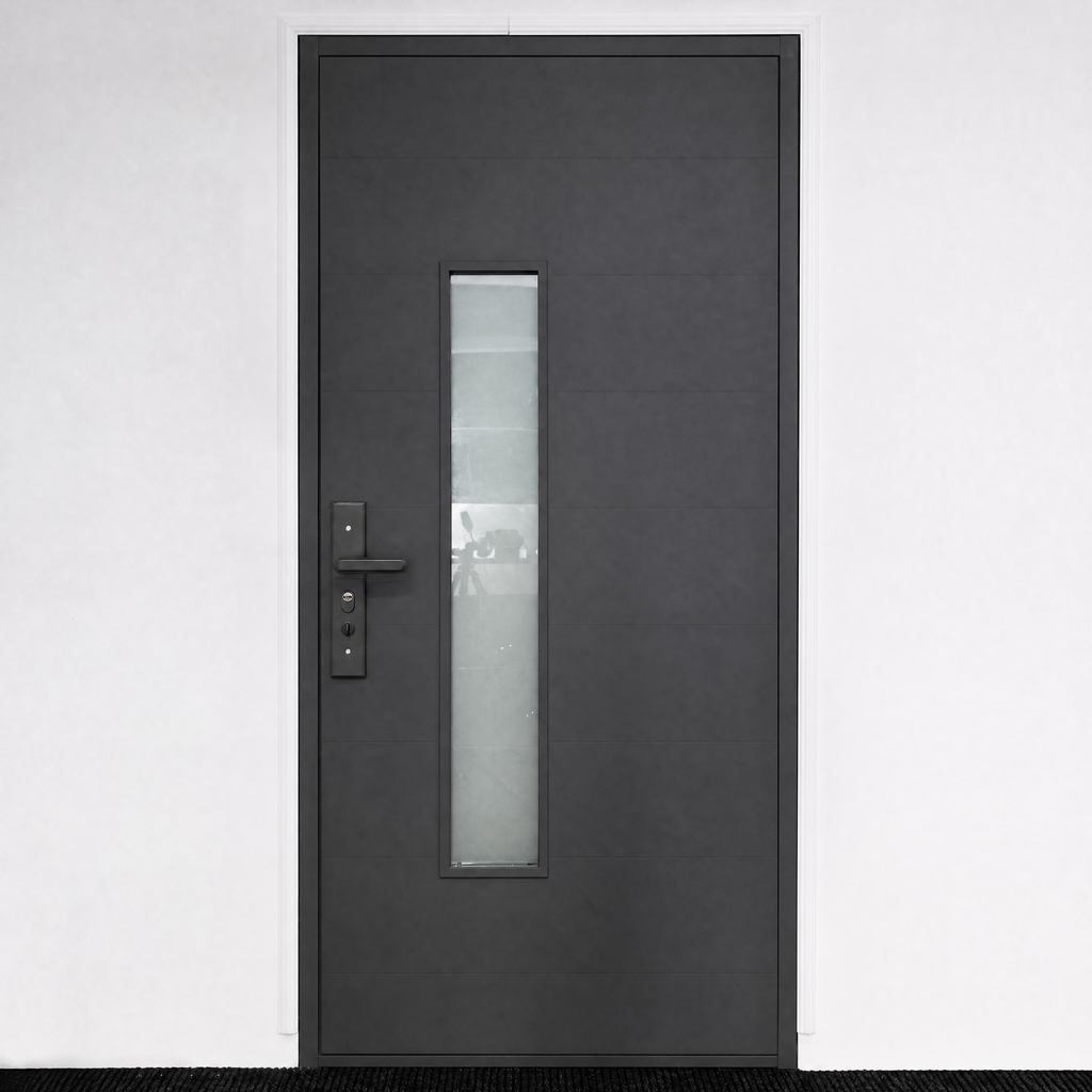 Toplotno izolirana varnostna vhodna vrata IronDOOR18 98×208 cm – s skritimi tečaji