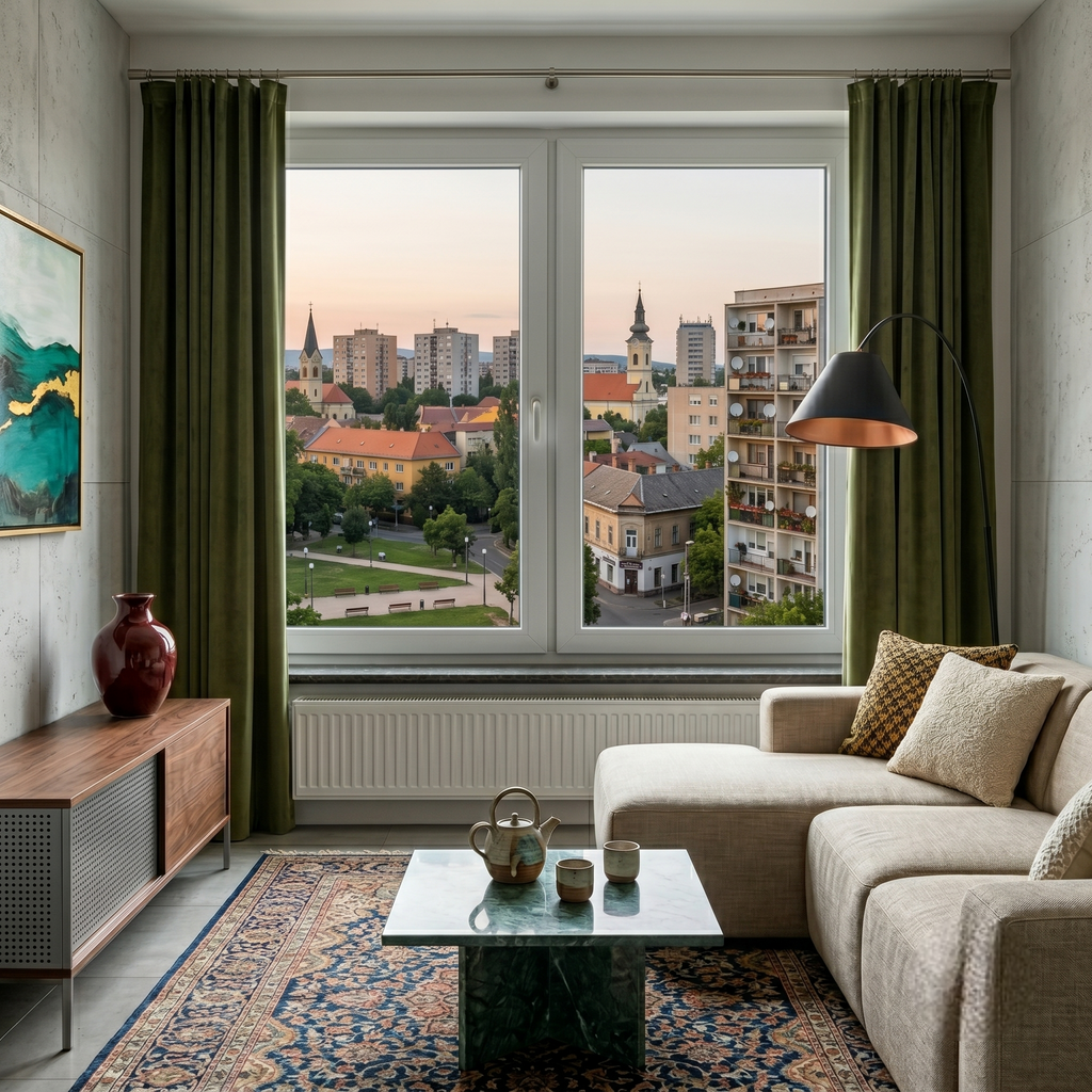 Műanyag váltószárnyas ablak bukó-nyíló-nyíló 1580 mm x 1280 mm